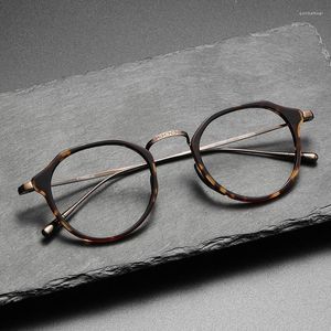 Sunglasses Frames Handmade Oval Can Match Myopia Prescription Optical Glasses Anti Blue Light Retro With Lens Simple And Beautiful Eyewear