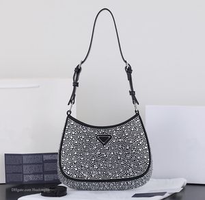 Borsa da donna borsa a tracolla portafoglio portafoglio con scatola stilista di lusso con cristalli strass spedizione gratuita