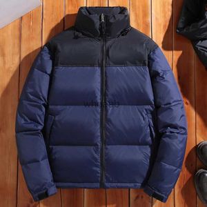 Erkekler Down Parkas Winter America Marka Parkas Karışık Renkler Çift Pamuk Palto Sıradan Stand Yakası Isıtma Puffer Ceketler Erkekler Top Marka Ceket YQ230927