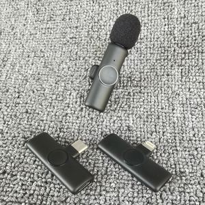 Trådlös Lavalier Microphone Lapel Mic Mini för iPhone Android Cell Mobile PC PC TINY MICRO TIE MIKROFON MIKE DUAL BLUETOOTH