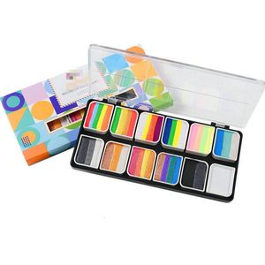 Körperbemalung Regenbogen Körperbemalung Kunst Kinder Make-up Malerei Pigment Kit liefert helle Farbe Gesicht Körperbemalung Set UV Neon Gesichtsbemalung 230926