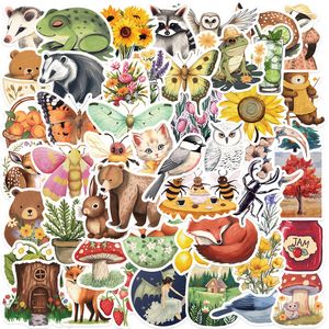 50pcs Forest Animals Naklejki nie Random na rowerowe bagaż naklejka na laptopa Laptop Board Butelka wodna butelka snowboardowa naklejki ścienne Prezenty dla dzieci Prezenty