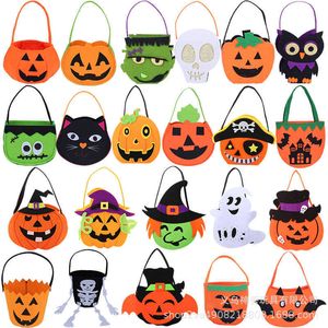 Halloween Ghost Festival Decoration Pumpkin Bag Handbag Candy Bag Pumpkin Bag Spider Bat Bag Gift Bag 230915