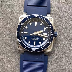 Gåva nato remmen män titta på br03-92 BR03 92 dykare pelikanska instrument 42mm automatisk safir kristall armbandsur sport casual d247j