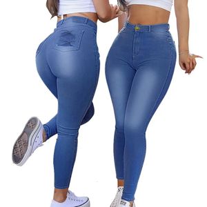Jeans femminile 622 jeans da donna elastica slim denim pantaloni a forma di matita pantaloni slim abbigliamento femmina s-2xl basso 230928