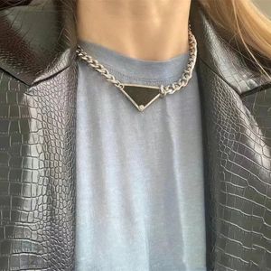 Men's Necklaces & Pendants Chains Titanium Steel Triangle Black Necklaces With Logo For Women Couple Luxury Wedding Jewelry Gift