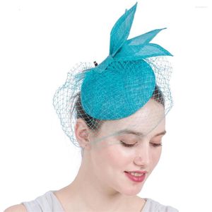 Headpieces Arrival Elegant Women Ladies Party Fascinator Hats Bridal Mesh Hair Accessories Hat On Clips For Bride Chapeau Cap