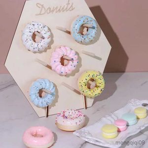 Christmas Decorations Donuts Wall Stands Board DIY Wood Doughnuts Stands Wedding Birthday Party Dessert Cake decor Display Holder Bridal Shower Favors