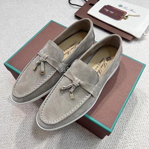 Loro Pianas S LP Casual Mens Womens Loafers Flat Low Top Suede Cow Leather Oxfords Designer S Moccasins Loafer Slip Sneakers Dress