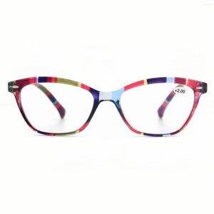 Occhiali da sole MODFANS Occhiali da lettura alla moda Donne Color Matching Frame Lettori Lente d'ingrandimento Lente per presbiopia Occhiali Diottria 0.5-5.0