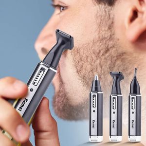 Clippers Trimmers 4 i 1 laddningsbara män Electric Nose Ear Hair Trimmer Painless Women Trimning Sideburns Eyebrows Beard Hair Clipper Cut Shaver 230927