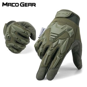 Fem fingrar handskar taktisk camo militär armé cykel handske sport klättring paintball skytte jakt ridning skidan full finger metts män 230928