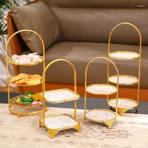 Bakeware Tools Luxury Cake Stand Decoration Serving Tray Display Plate Tower Cupcake Holder For Event Party Celebration Pastry