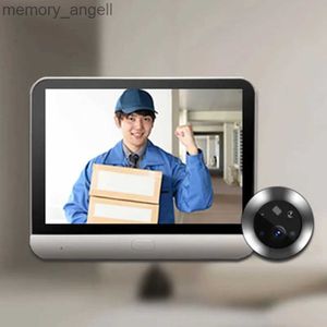 Campanelli Tuya Telecamera spioncino Nuova sicurezza Smart WiFi Video Wifi Silenzio 1080P Occhio 5000mAh No Feel PIR Allarme movimento Alexa Visualizzatore porta YQ230928