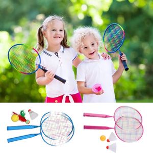 Badminton Rackets Shuttlecock Racquet Playing Games Racket Professional Set Children Kids Sport Equipment 230927