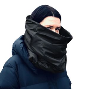 Шарфы Fashion y Infinity Unisex Scarf Snood Водонепроницаемый ветрозащитный платок Puffer с капюшоном Огромный зимний шеи Теплый 230927