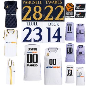 Printed Basketball 5 Rudy Fernandez Jerseys 11 Hezonja 7 Facundo Campazzo 1 Fabien Causeur 17 Vincent Poirier 30 Eli Ndiaye 13 Sergio Rodriguez Baloncesto Shirt