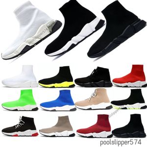 양말 신발 스피드 트레이너 Balencaiga 신발 남자 여자 신발 스니커 블랙 흰색 흰색 흰색 레이스-트리플 덩어리 푸른 고급 캐주얼 Balenciagas 신발 양말 부츠 2.0