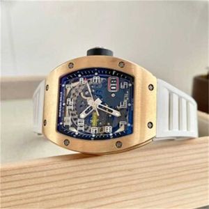 Richardmill Mechanical Automatic Watches Luxury Wristwatches Swiss Watch Series Men's RM029 Rose Gold Men's Fashion Business Sports Machinery Watch WN-263L