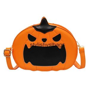 Totes Halloween Creative Funny Pumpkin Bag 2023 Autumn New Women's Bag Trendy Cool Shoulder Crossbody Bag04stylishyslbags