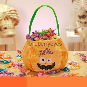 Totes Halloween Party Handheld Candy Bag Pattern Children's Fleece Gift Bag Bat Black Cat Pumpkin Bag08blieberryeyes