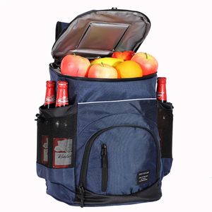 Outdoor Bags 33L Refrigerator Bag Soft Large 36 Cans Insulated Cooler Backpack Thermal Isothermal Fridge Travel Beach Ice Beer 230927