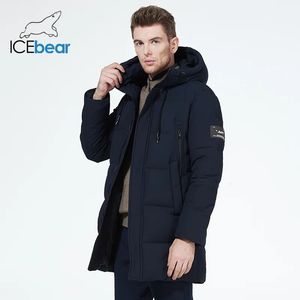 Mens Down Parkas inverno roupas masculinas engrossar jaqueta quente com capuz casaco de comprimento médio moda algodão MWD3061D 230927