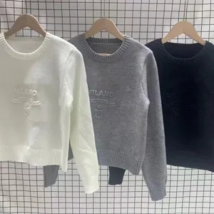 2023 Moda Erkek ve Kadın Tasarımcı Giysileri Sweaters Yüksek Kaliteli Kazak Örgü Kadın Sonbahar Kış Hardian Giysileri