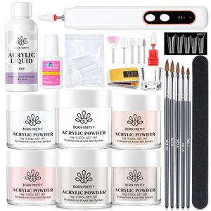 Nail Art Kits Acrylic Powder And Liquid Set for Nails Extension Beginner set with nail drill bit Starter Kit 230927