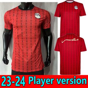 2023 FAN-Spielerversion SALAH Ägypten Home Fußballtrikots 23/24 Nationalmannschaftstrikot A. HEGAZI KAHRABA RAMADAN M.ELNENY Fußballuniformen Heim Auswärts 3. HERREN-Kit Oberteile 888