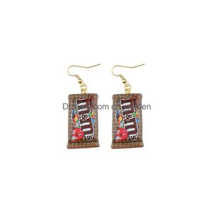 Stick Candy Drop Earrings Mm Ice Cream Gifts Handmade Costume Trendy Style Children Girl Jewelry Dangle Delivery Smtao