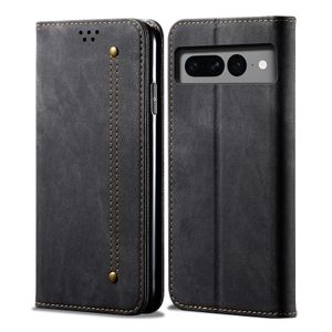 Casos de telefone de jeans para Google Pixel 9 8a 8 7 7a 6 6a Pro Samsung iPhone 15 Pro Max Wallet Cover Case