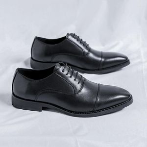 Dress Shoes Selling Men's Genuine Leather In Europe America Pointed Formal Office Business