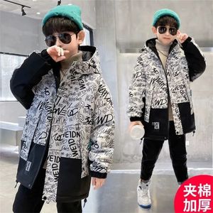 Piumino Bambini Ragazzi Giubbotti Inverno caldo per bambini Capispalla con cappuccio Abbigliamento Adolescenti RAGAZZI Vestiti Parka russi 230928