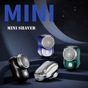 Electric Shavers Mini Electric Shaver 6 Blades Men's Shaving Machine USB RECHARGEABLE skägg Trimmer Travel Shaving Electric Razor for Men 230927