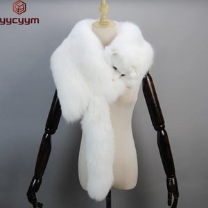 Scarves 2023 Men's Real Fur Scarf Woman Winter Warm Natural Shawl Soft Headscarf Super big Gray Silver Accessories 230928