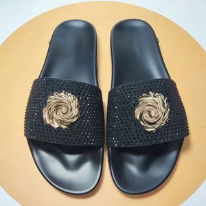 Dupe Diamond Slipper Rubber Slippers Designer Slides Summer Men Shoes Rubber Slipper Women Sandals