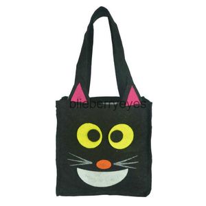 Tragetaschen, Halloween-Kürbis-Tasche, Handtasche, Süßigkeiten-Tasche, Kürbis-Tasche, Kürbis-Tasche, Spinnen-Fledermaus-Tasche, schwarze Katze-Tasche07blieberryeyes