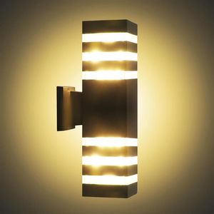 Wall Lamps Modern Outdoor Lighting Waterproof Up Down LED Lamp Fixtures Industrial Decor For Garden Outside Buitenverlichting205k