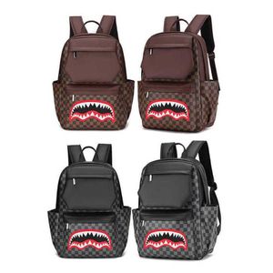 Trendy Backpack bag Shark New Business High Capacity Men s Campus Beauty Schoolbag Outgoing Travel Bag 230708