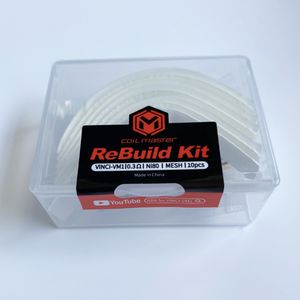 20 Types Coil Master Rebuild Kit Heating Wires Prebuilt premade Coil Alien Fused Clapton Flat RBK For VINCI-VM1 Ni80 Smoking Accessories
