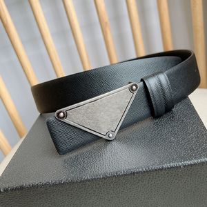 Luxury Fashion men genuine Leather belt mens Classic Highly Quality designers Smooth Buckle with Suit pants jeans All-match belts 3.5cm Wide 4 colors optional