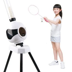 Badminton sätter vuxen barn automatisk servicemaskin robot present bärbar utomhus inomhus nybörjare boll pitching träning tränare anordning 230927