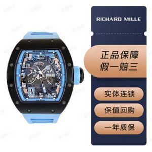 Richardmill Tourbillon Watches Series Swiss Wristwatches Watch Mens Watch Mens Series RM030 Blue Ceramic Limited Edition Mens Fashion Leisure Sports Wri Wn-Gnjq