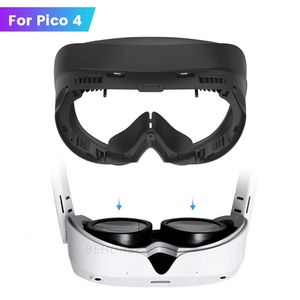 VRAR Accessorise Widened Mask For Pico 4 VR Accessories Glasses PU Leather Machine Light Leak Proof Eye Ventilation Disign 230927