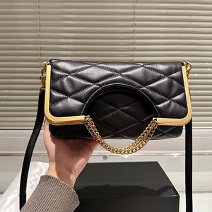 Frame Handbag Purse Chain Crossbody Bags Sheepskin Leather Diamond Pattern Quilted Shoulder Bag Women Hand Clutch Pouch Wallets Underarm Package