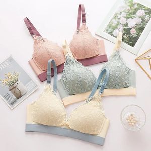 Intimo maternità Reggiseno premaman in pizzo Fibbia anteriore Reggiseni allattamento Gilet senza cuciture Abbigliamento per donne incinte Intimo Reggiseno allattamento all'ingrosso 230927