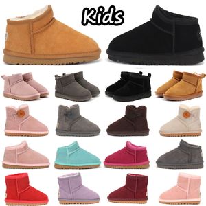 Kids Boots Toddler Boots Australia Snow Boot Designer Children Winter Classic Ultra Mini Boot Warm Baby fur booty Boys Girls Ankle Half Childs Suede booties