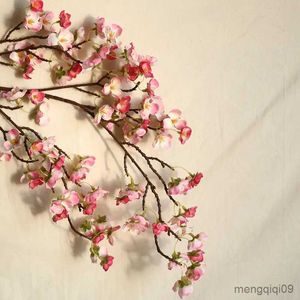 Juldekorationer Artificial Cherry Spring Plum Peach Blossom Branch For Wedding Party Christmas Graduation Ceremony Home Decoration 97 cm R230928