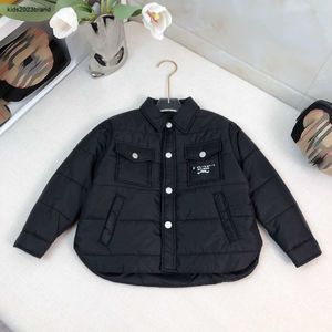 designer baby cotton jacket child Winter Warm lapel Coat Size 100-160 CM Multi pocket decoration Outwear for boys girl Sep25